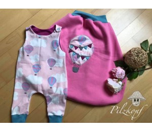 Stickserie - Ballon Liebe Fransenappli